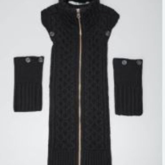 Veronica Beard Women's Upstate Dickey Hand Cuffs Black NWT 275 - Picture 7 of 7